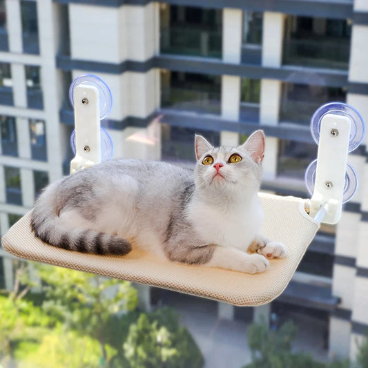Hamac de fenêtre pour chat à ventouses