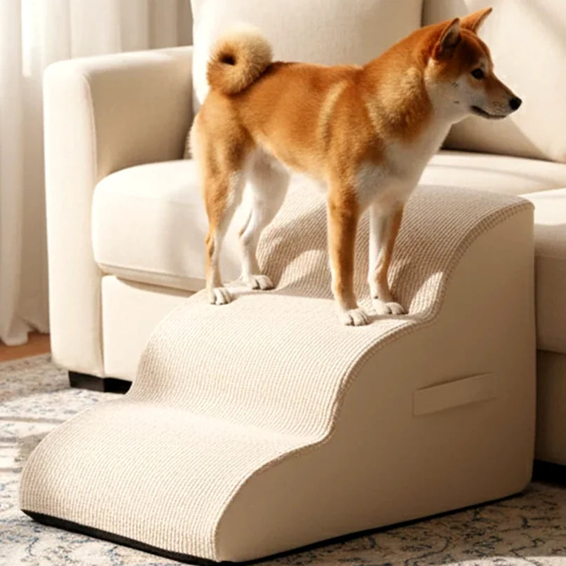 Escalier pour chien en mousse à 3 marches