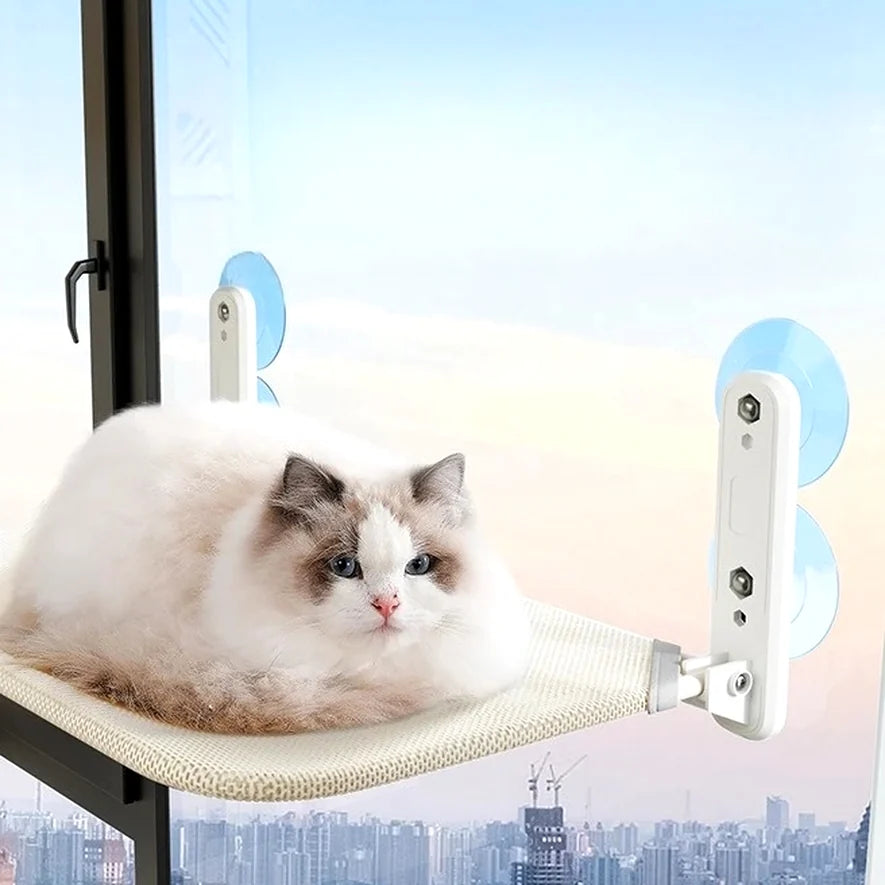 Hamac de fenêtre pour chat à ventouses