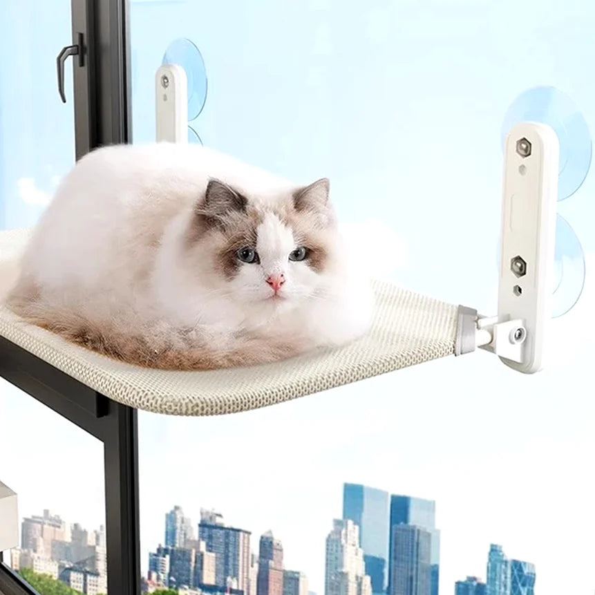 Hamac de fenêtre pour chat à ventouses