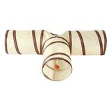 Tunnel de jeu pliable pour chat en T